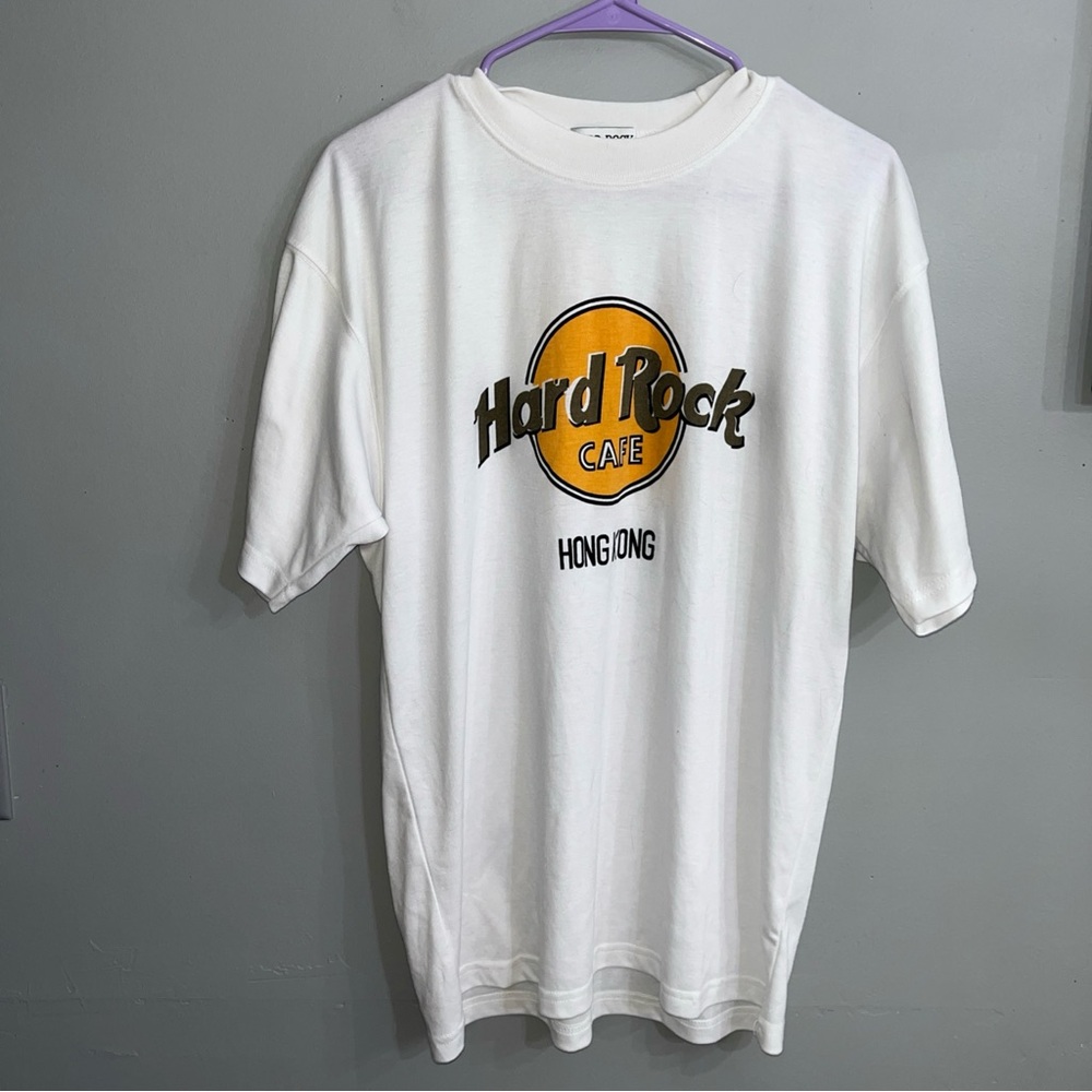 Hard Rock Cafe White T-Shirt Hong Kong